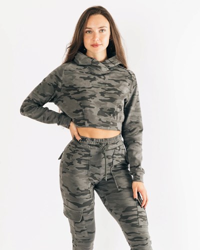 Terrain Camo Alphalete Relaxed Single-Brushed Pullover Hoodie | 79850-URPF