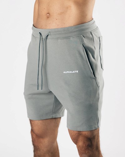Tundra Grey Alphalete Relaxed All-Purpose 8" Cotton Short | 56794-KNZY