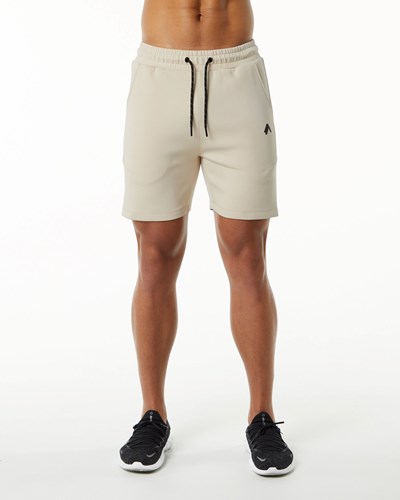 Vanilla Alphalete Interlock Knit 6" Short | 51984-HGSN