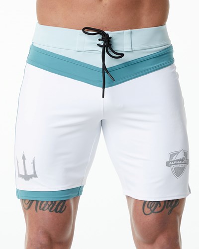 White Alphalete Competition Board Short | 26930-AFIT