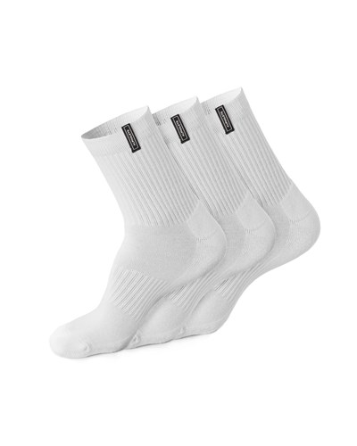 White Alphalete Crew Sock | 85407-OZQL
