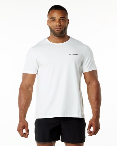 White Alphalete Relaxed Fit Tee | 29530-ECIL