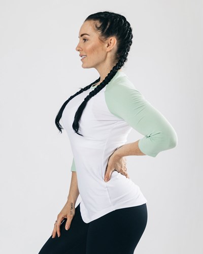 White Haven Alphalete Fitted Performance 3/4 Sleeve | 73024-YMVR