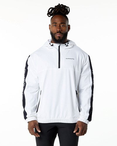 White Summit Alphalete Woven Performance Jacket | 09127-TZBE