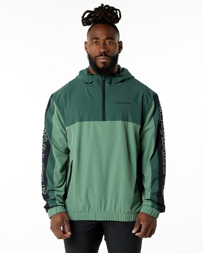 Wild Sage Alphalete Woven Performance Jacket | 60897-JXUN
