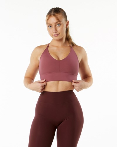 Wisteria Alphalete Double Brushed Bra | 78564-IHQN